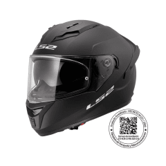 CASCO PARA MOTO LS2 FF806 FUSION NEGRO MATE CON VISOR SOLAR