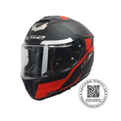 CASCO PARA MOTO LS2 FF808 STREAM II TRON NEGRO ROJO MATE