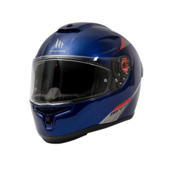CASCO PARA MOTO MT FF114 HUMMER SOLID A7 AZUL BRILLO