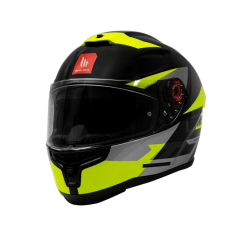 CASCO PARA MOTO MT FF114 HUMMER QUO B13 AMARILLO FLÚOR BRILLO