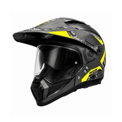 CASCO PARA MOTO MULTIPROPOSITO NOLAN N70-2 X TORPEDO GRIS AMARILLO