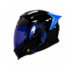 CASCO PARA MOTO SHAFT 502SP SOLID NEGRO AZUL
