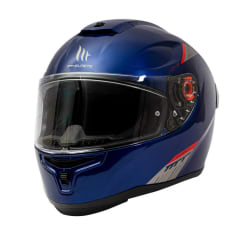 CASCO MT FF114 HUMMER SOLID A7 AZUL BRILLO | CONDUCE CON SEGURIDAD Y ESTILO  (VISOR OSCURO DE REGALO)