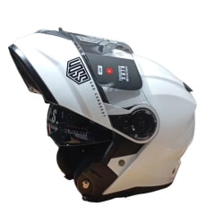 CASCO ABATIBLE VOSS 580 BLANCO | DOBLE VISOR, CERTIFICACIÓN ECE 22.05 Y DOT