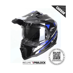CASCO PARA MOTO LS2 MX701 EXPLORER C ADVENTURE MULTIPROPÓSITO AZUL