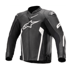 CHAQUETA ALPINESTARS FASTER V2 NEGRO BLANCO | CREADA PARA LA SEGURIDAD