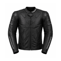 CHAQUETA PRORIDER UNLIMITED V2 CUERO 1,8 MM Y JOROBA NEGRO