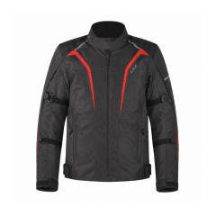 CHAQUETA LS2 SEPANG NEGRA GRIS ROJA PROTECCIONES CE