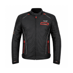 CHAQUETA ATROX ARAGON CE-2132 HOMBRE NEGRA ROJA