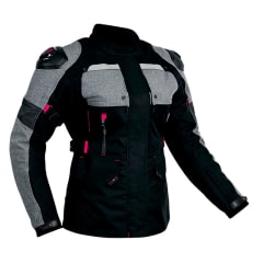 CHAQUETA ATROX 2424 MUJER NEGRA GRIS ROSA