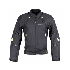 CHAQUETA PARA MOTO OCTANE VOLTAGE NEGRO AMARILLO FLÚOR