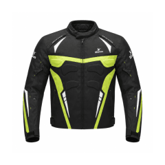 CHAQUETA SAFE DRIVE NEGRA VERDE FLÚOR