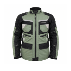 CHAQUETA PARA MOTO SPEAR TORNADO TRICAPA IMPERMEABLE MILITAR