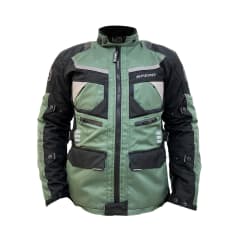 CHAQUETA PARA MOTO SPEAR TORNADO TRICAPA IMPERMEABLE MILITAR