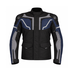 CHAQUETA PARA MOTO WINDESIGN YAGAN DE CORDURA CON PROTECCIONES AZUL