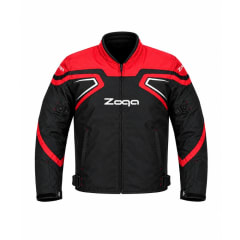 CHAQUETA PARA MOTO SAFE DRIVE NEGRA ROJA