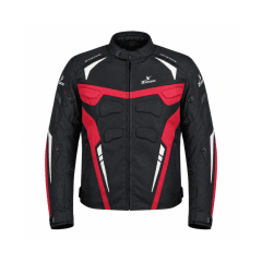 CHAQUETA PARA MOTOCICLISTAS SAFE DRIVE NEGRA ROJO | NACIDA PARA DESAFÍOS