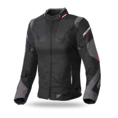 Chaqueta para Moto Mujer Seventy SD-JR71 Invierno Racing Mujer Negra Rosa