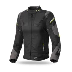 Chaqueta para Moto Mujer Seventy SD-JR71 Invierno Racing Negra Amarillo Fluor