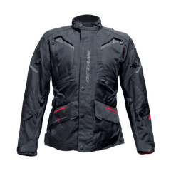 CHAQUETA PARA MOTO OCTANE SUSPENSIÓN TRICAPA NEGRA