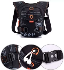 Muslera Banano Moto Impermeable Banano Portatil - Negro