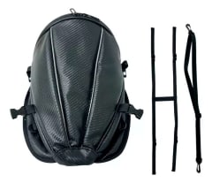 Bolso Para Moto Parte Trasera Universal Impermeable. - Negro