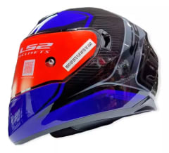 Casco Ls2 Ff320 Stream Evo Flaux Negro Azul