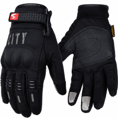 GUANTES MADBIKE CITY TOUCH NEGRO PARA MOTO | ESTILO, PROTECCIÓN Y CONTROL