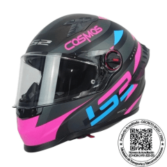 CASCO LS2 FF816 COSMOS MODOK NEG ROSA MATE ST