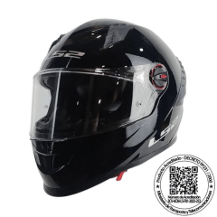 CASCO LS2 FF816 COSMOS NEGRO BRILLANTE