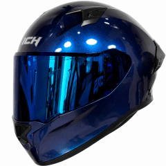 CASCO ICH 503 SOLID CAMALEÓN AZUL | CASCO INTEGRAL CERTIFICADO DOT QR