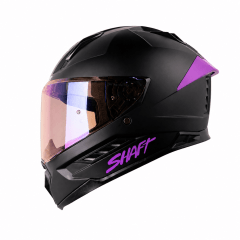 CASCO SHAFT 595 SOLID NEGRO MORADO | ATRÉVETE A DESTACAR EN CADA RECORRIDO