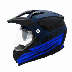CASCO SHAFT MX-380 FADED AZUL | CASCO MULTIPROPÓSITO CON SUN VISOR CERTIFICADO