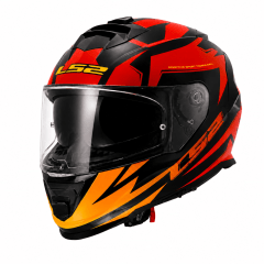 CASCO LS2 FF800 STORM II ATOMIK SHADOW ROJO | CERTIFICADO ECE 22.06