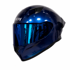 CASCO ICH 503 SOLID CAMALEÓN AZUL | CASCO INTEGRAL CERTIFICADO DOT QR