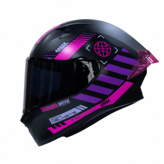 CASCO ICH 503 CYBERPUNK FC SM | CASCO INTEGRAL CERTIFICADO DOT QR