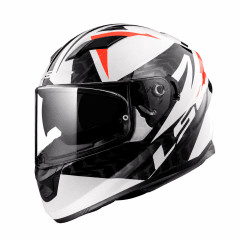 CASCO LS2 FF320 STREAM EVO COMMANDER BLANCO NEGRO ROJO | CERTIFICADO ECE 22.05