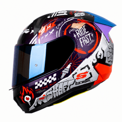 CASCO SHAFT 560 EVO MOTION V2 CAMALEÓN ROJO | CERTIFICADO ECE 22.06