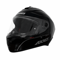CASCO AXXIS FF112D DRAKEN S SOLID NEGRO BRILLANTE | CASCO INTEGRAL CERTIFICADO ECE 22.06