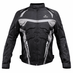 CHAQUETA PARA MOTOCICLISTAS SAFE DRIVE NEGRA GRIS | PARA SUPERAR CUALQUIER DESAFÍO