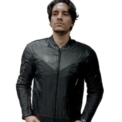 CHAQUETA MIXTA CUERO CORDURA NEGRA PARA MOTO | PROTECCIÓN, ESTILO Y RESISTENCIA