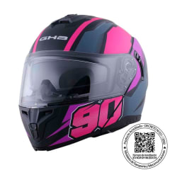 CASCO GHB 166 NINETY NEGRO ROSA MORADO MATE