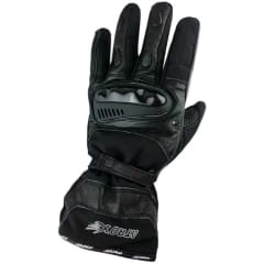 GUANTE ATROX PISA CUERO Y TEXTIL NEGRO