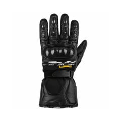 GUANTE ATROX TORINO CUERO Y TEXTIL NEGRO