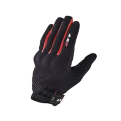GUANTE PARA MOTO LS2 DART II NEGRO ROJO HOMBRE