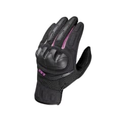 GUANTE PARA MOTO LS2 KUBRA NEGRO MORADO MUJER
