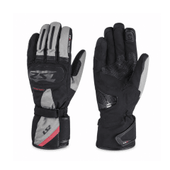 GUANTES PARA MOTO LS2 SNOW NEGRO GRIS HOMBRE IMPERMEABLES