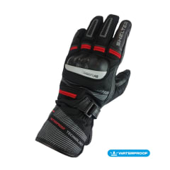 GUANTES MOTO IMPERMEABLES SHELTER BELIZE WP NEGRO ROJO WATERPROOF
