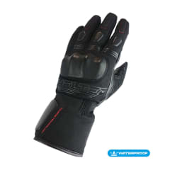 GUANTES MOTO IMPERMEABLES SHELTER TOURING1 WP NEGRO PUÑO LARGO