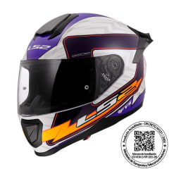 CASCO LS2 FF802 FLASH II ENERGY NEGRO MORA BLANCO